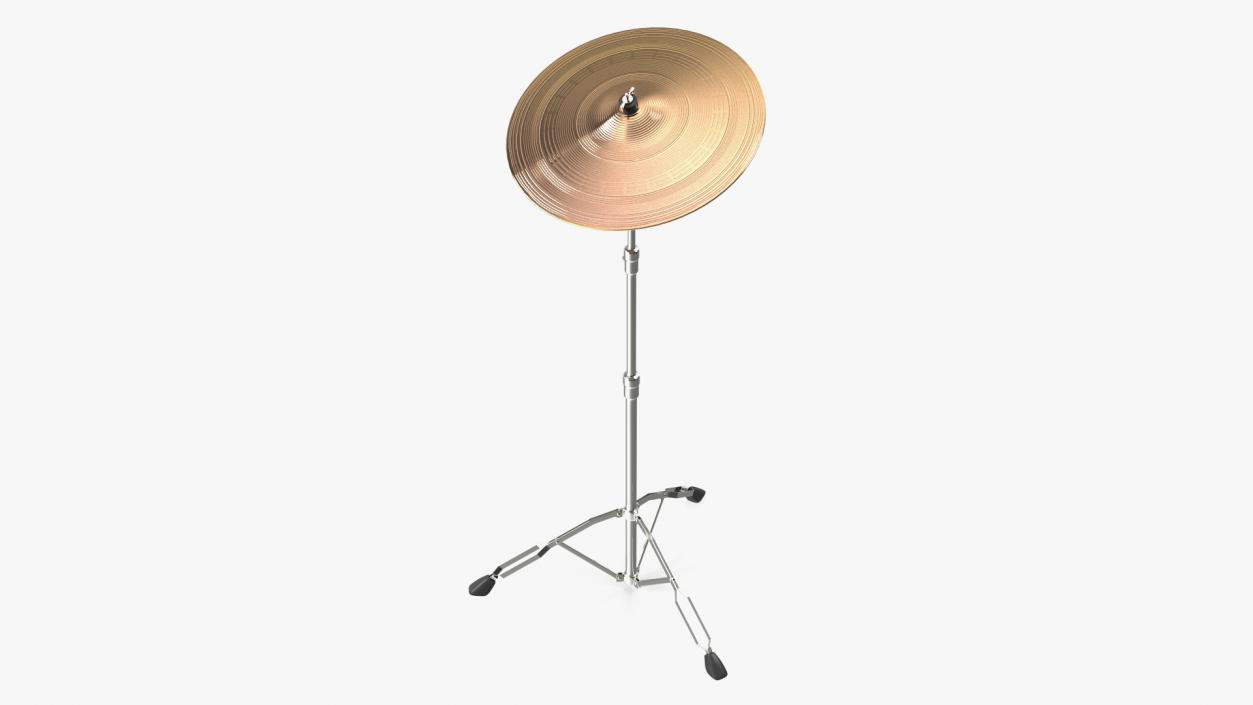 3D Crash Cymbal with Stand model