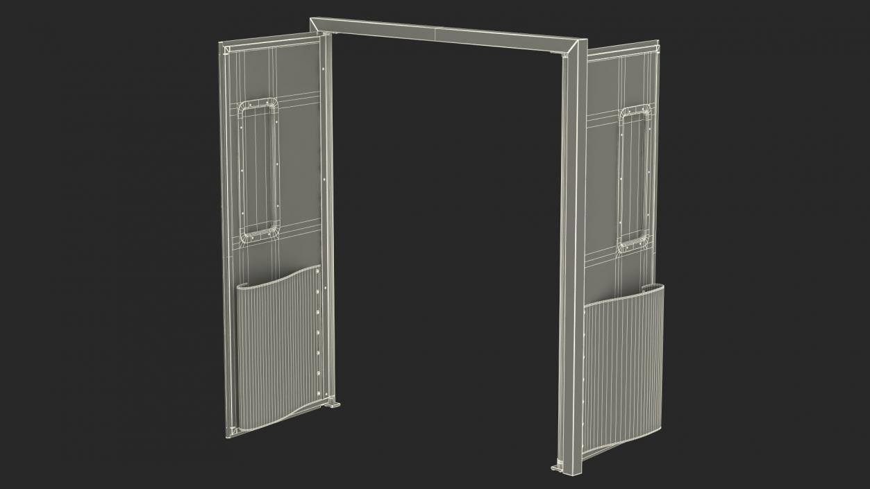 Impact Traffic Beige Polymer Doors 3D model