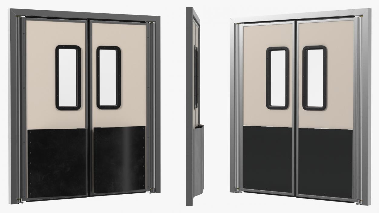 Impact Traffic Beige Polymer Doors 3D model