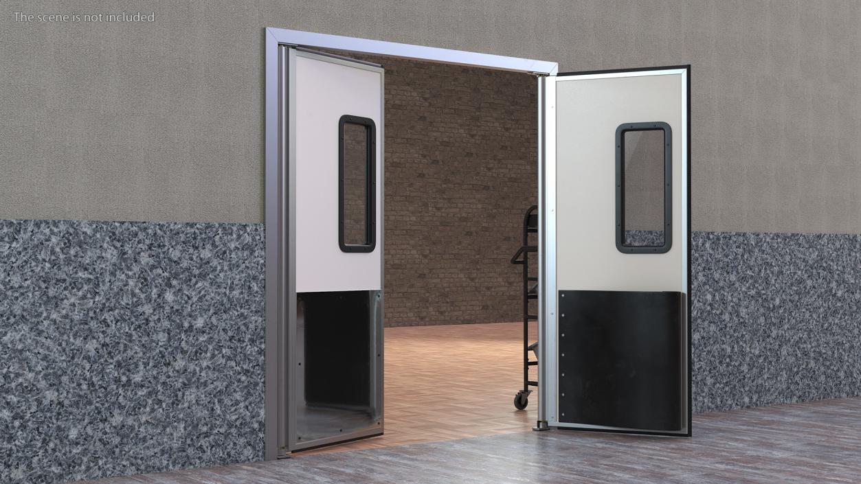 Impact Traffic Beige Polymer Doors 3D model