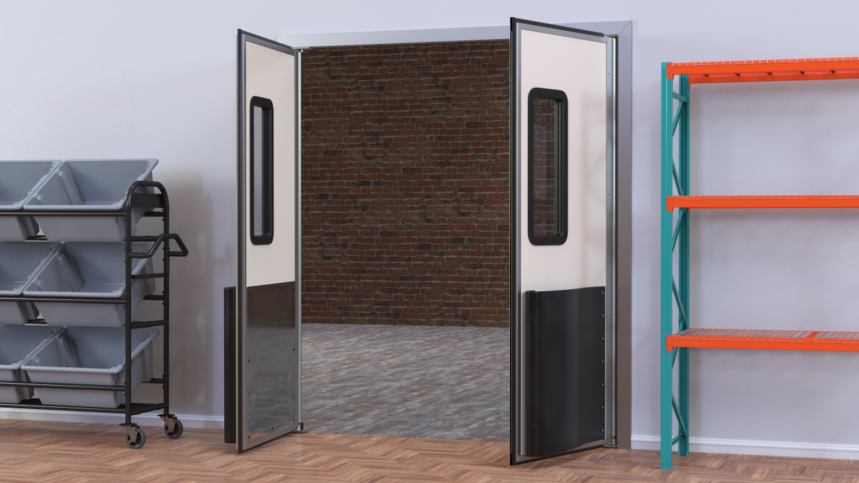 Impact Traffic Beige Polymer Doors 3D model