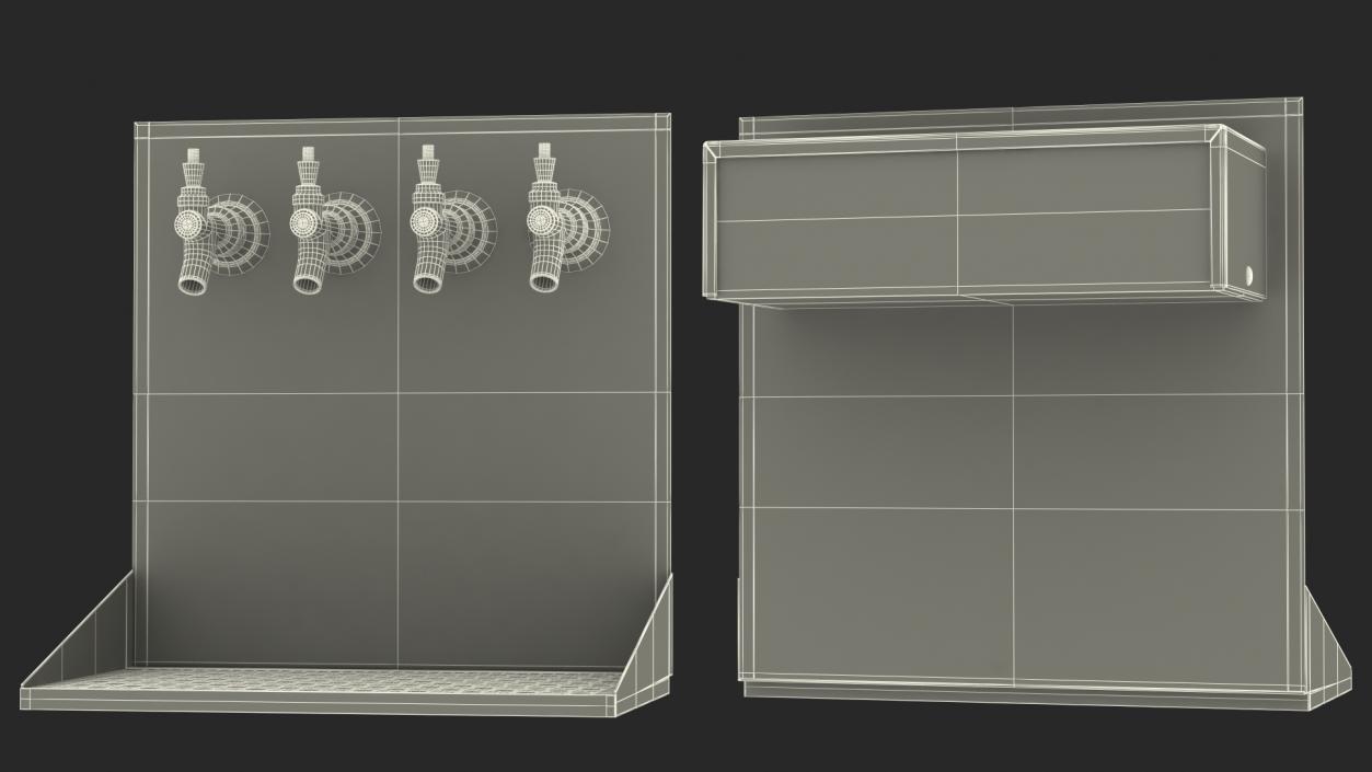 3D model Wall Mount Beer Dispenser