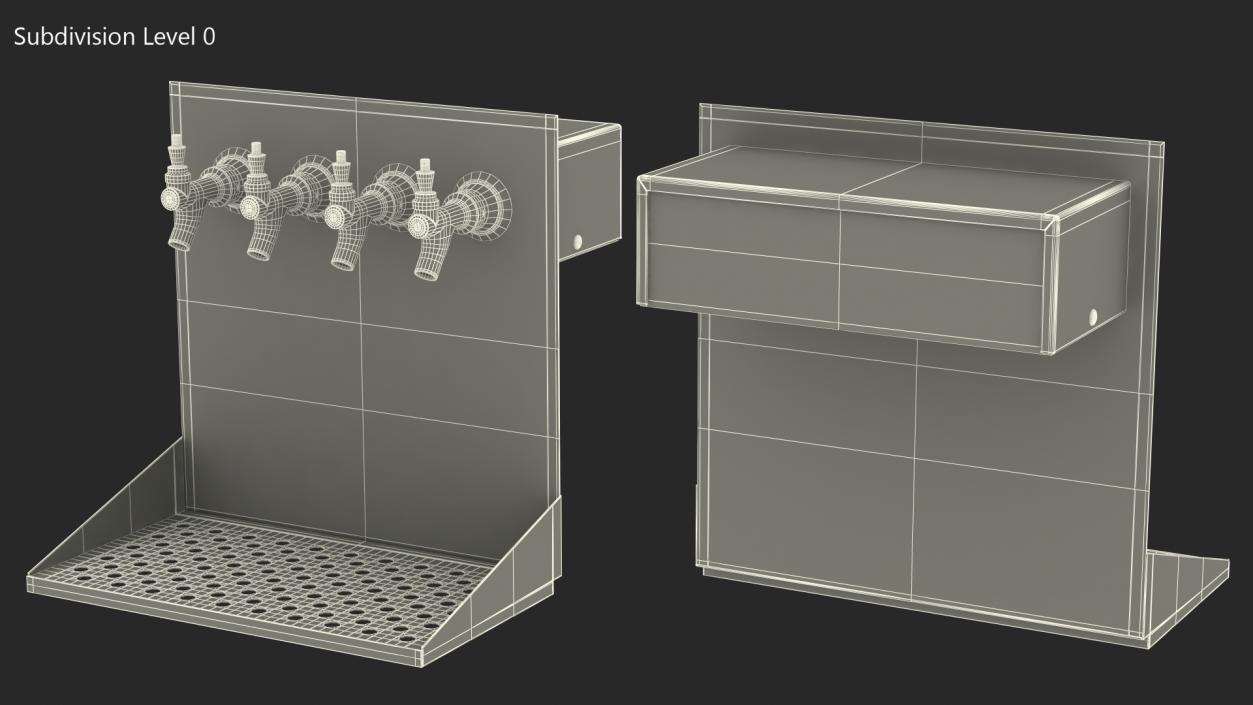 3D model Wall Mount Beer Dispenser