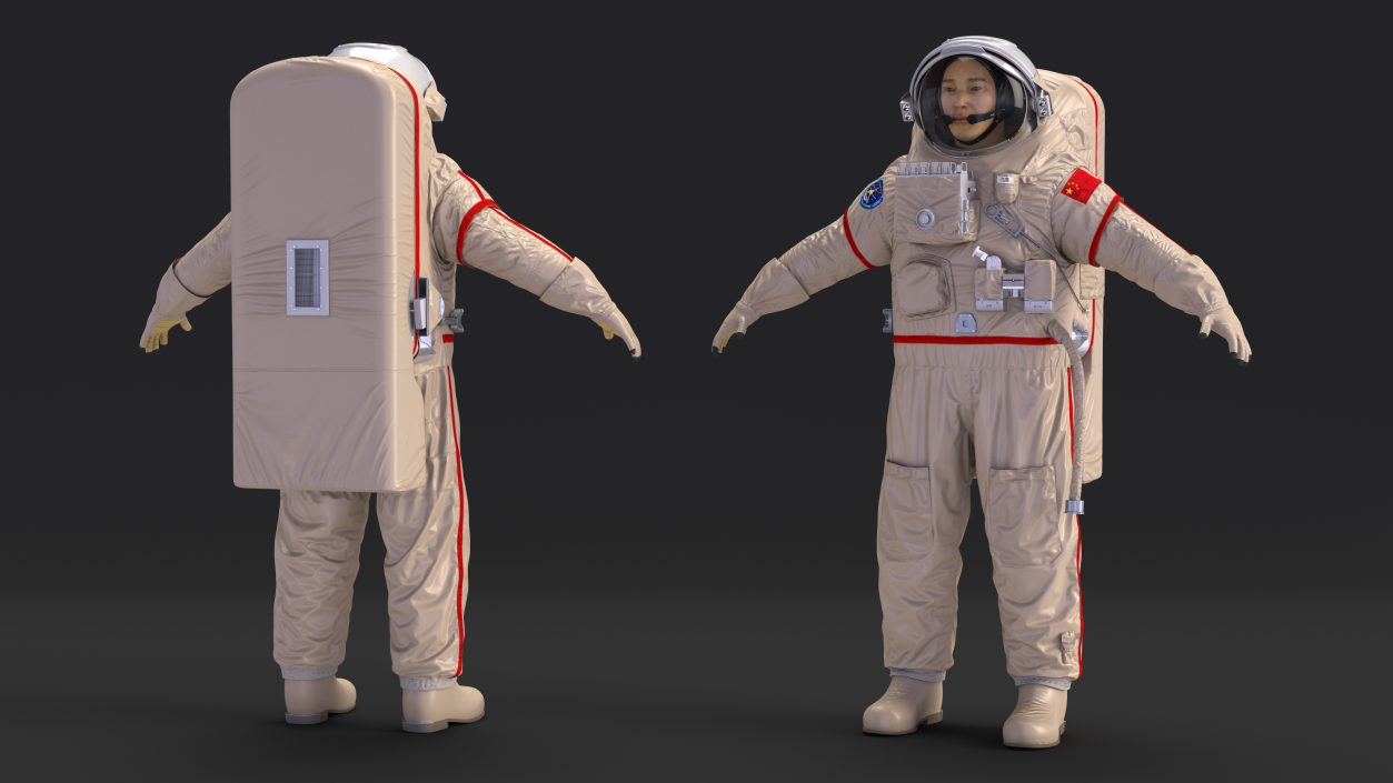 3D Chinese Astronaut Space Suit Haiying