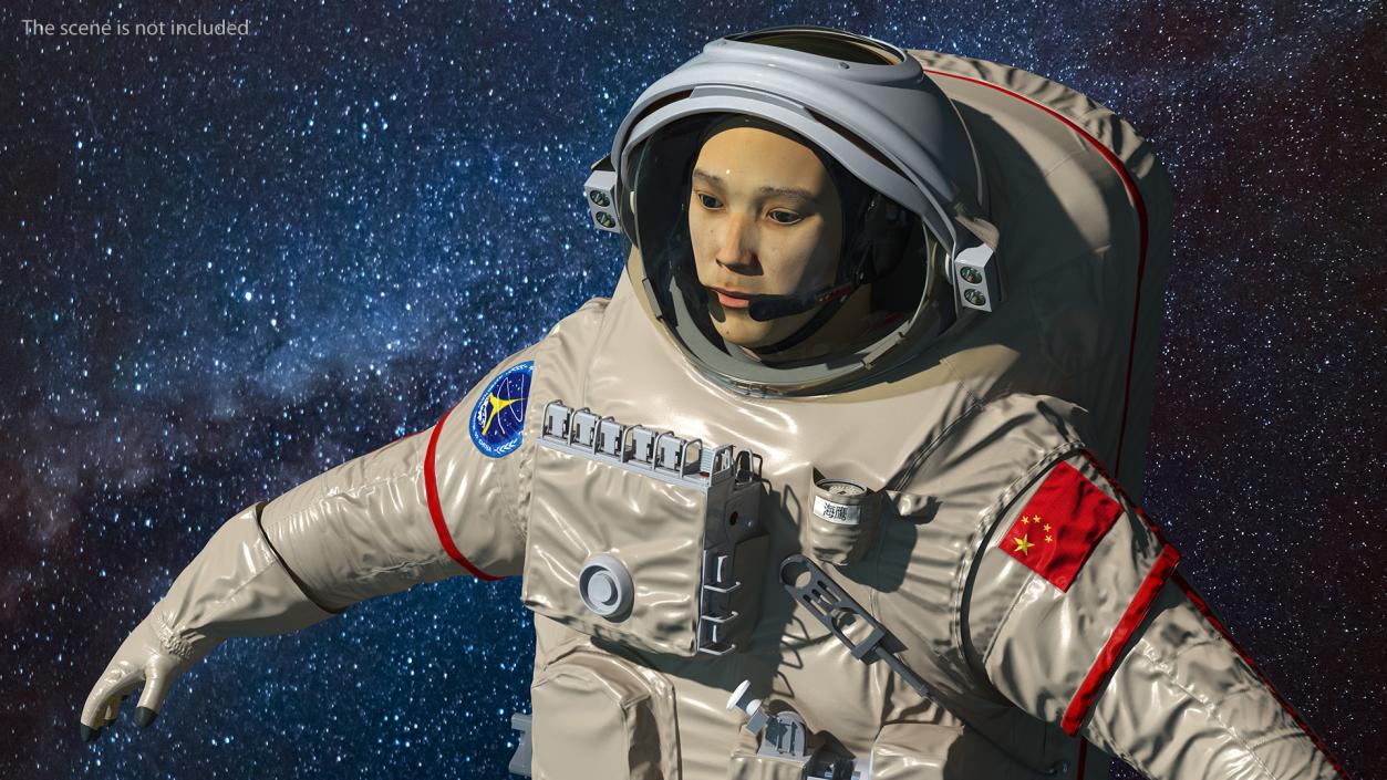 3D Chinese Astronaut Space Suit Haiying