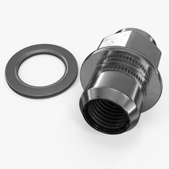 3D model Wheel Nut And Washer