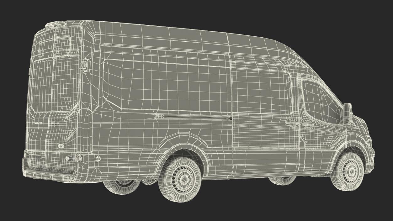 3D model Ford Transit Cargo 2020 Rigged