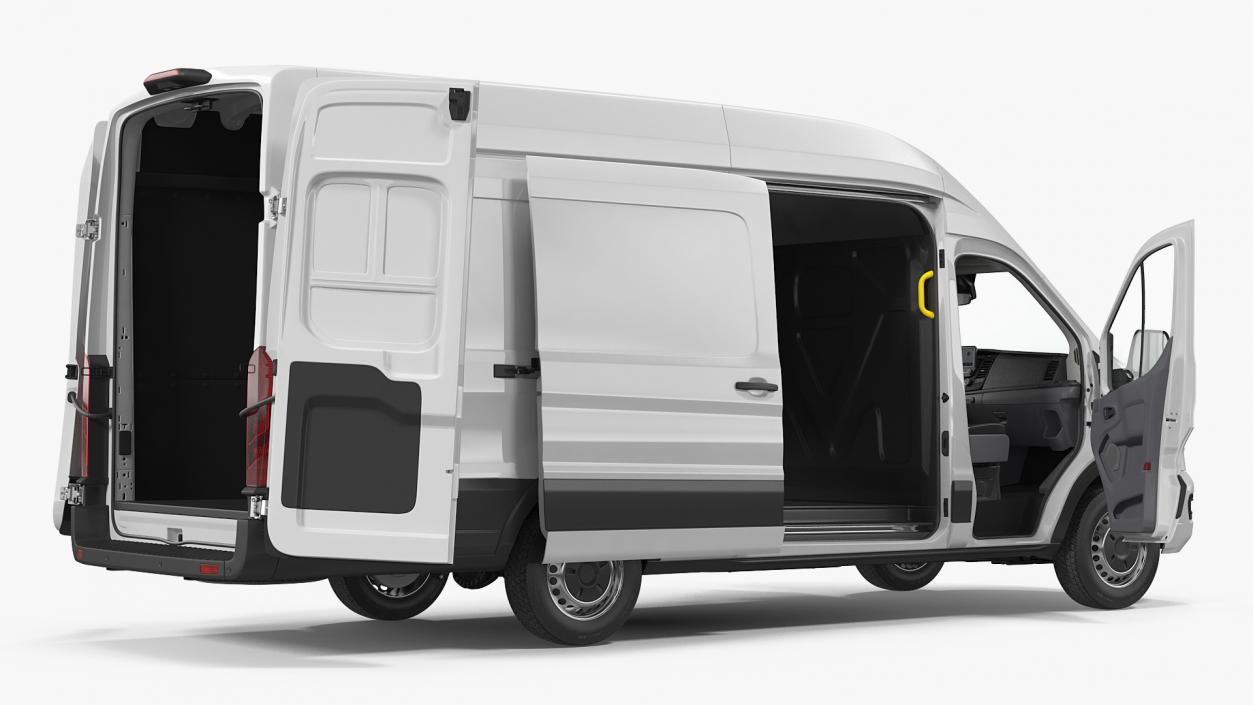 3D model Ford Transit Cargo 2020 Rigged