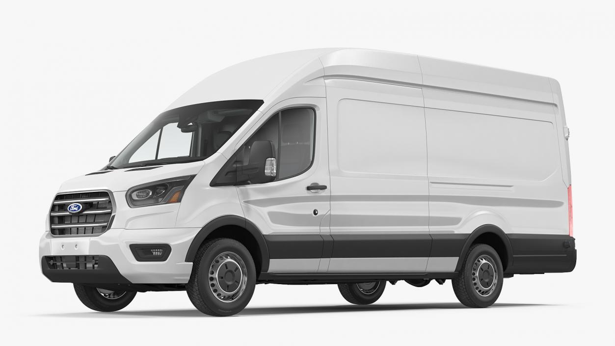 3D model Ford Transit Cargo 2020 Rigged