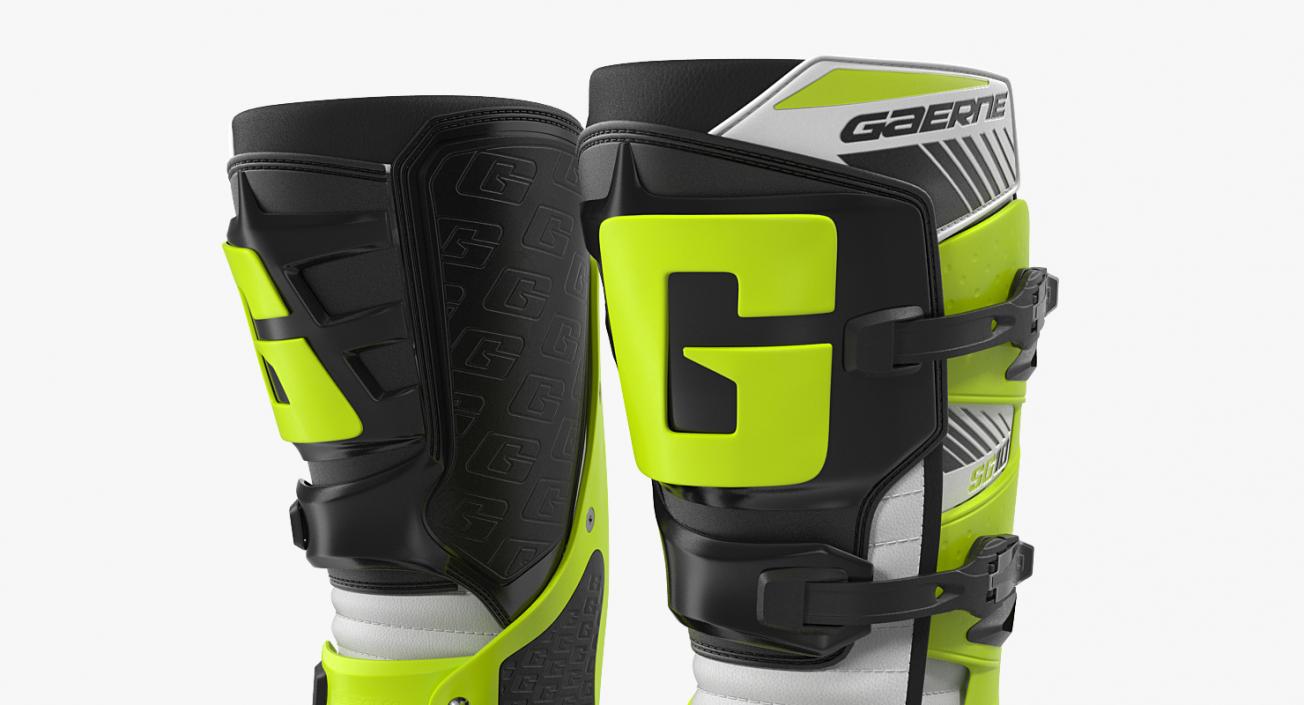 3D Gaerne SG10 Boots Black White Yellow