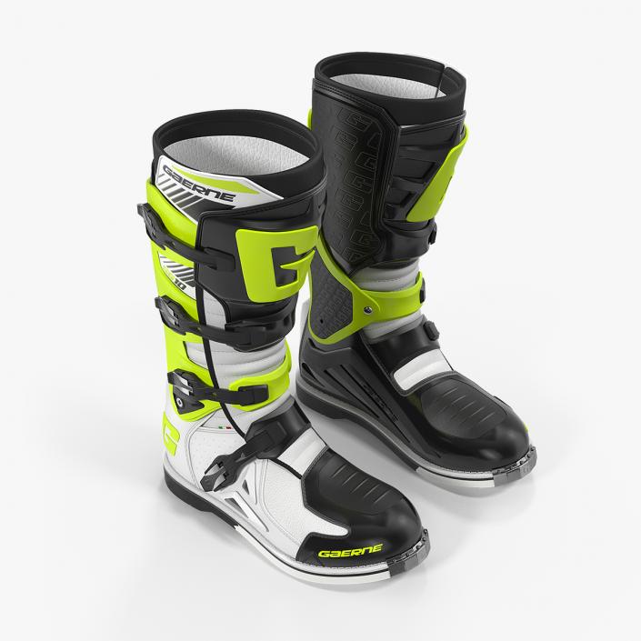 3D Gaerne SG10 Boots Black White Yellow