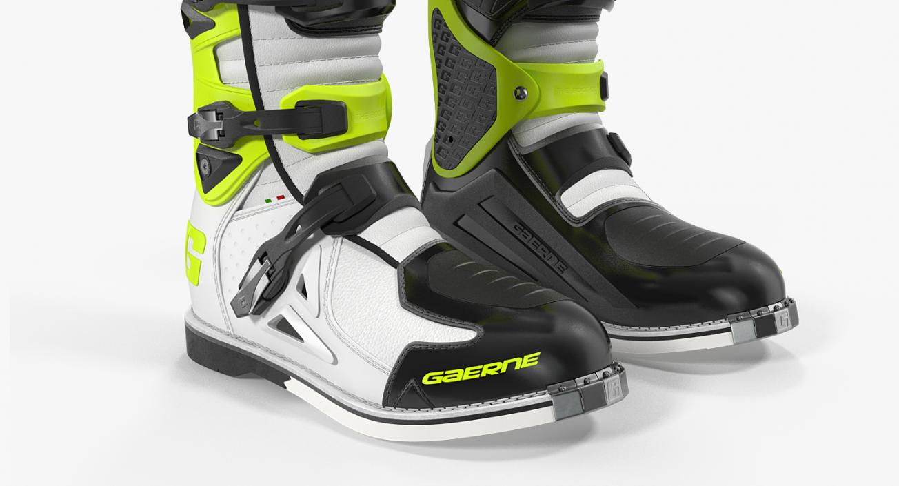 3D Gaerne SG10 Boots Black White Yellow