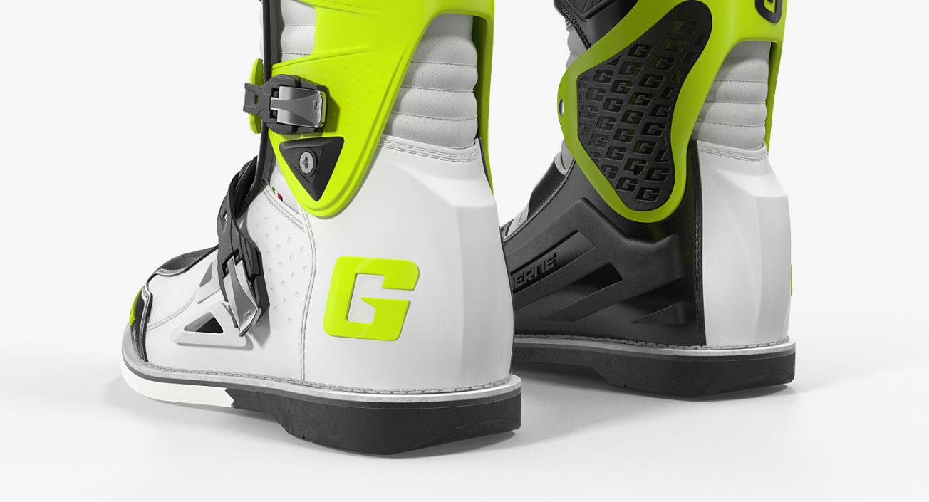 3D Gaerne SG10 Boots Black White Yellow