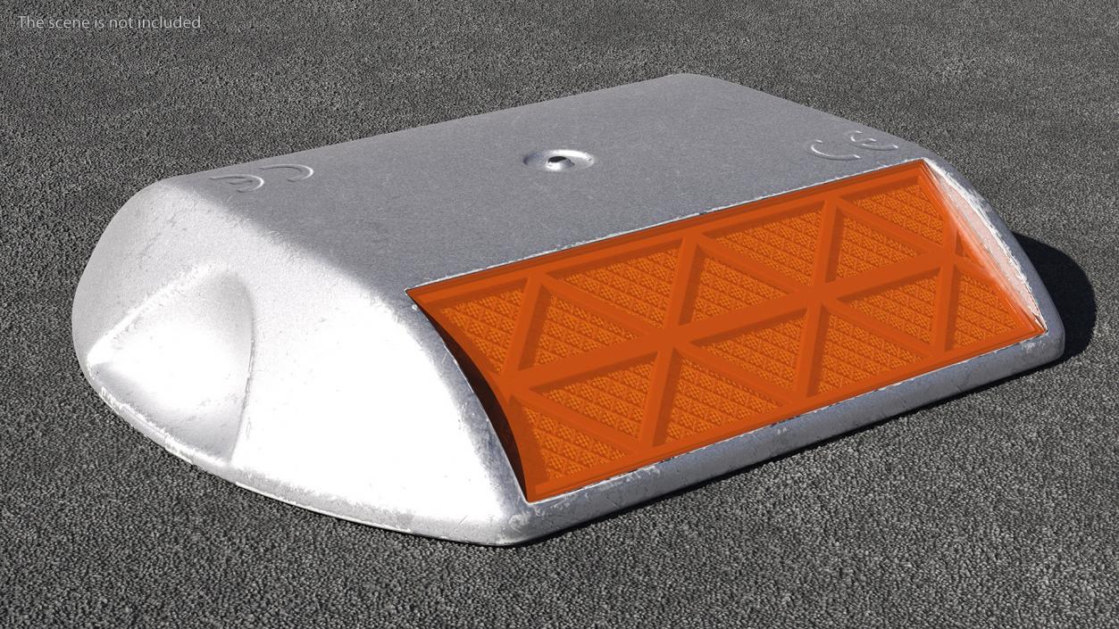 Aluminum Road Pavement Marker 3D model