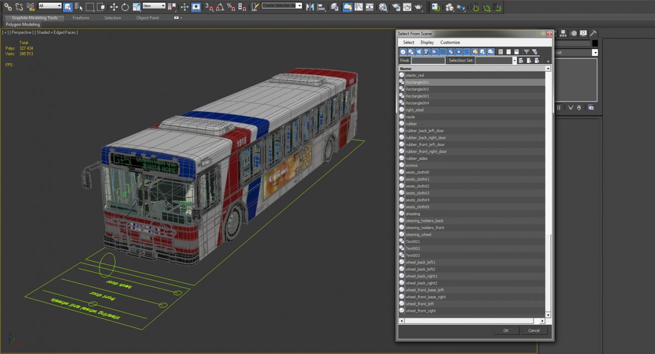 Gillig Low Floor Bus Rigged 3D