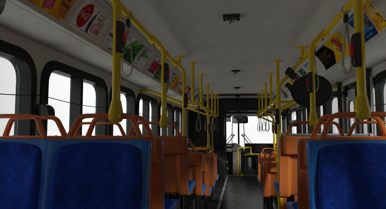 Gillig Low Floor Bus Rigged 3D