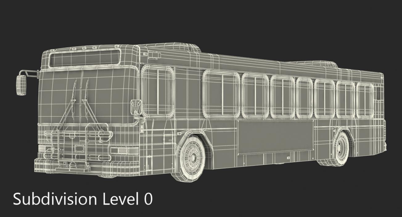 Gillig Low Floor Bus Rigged 3D