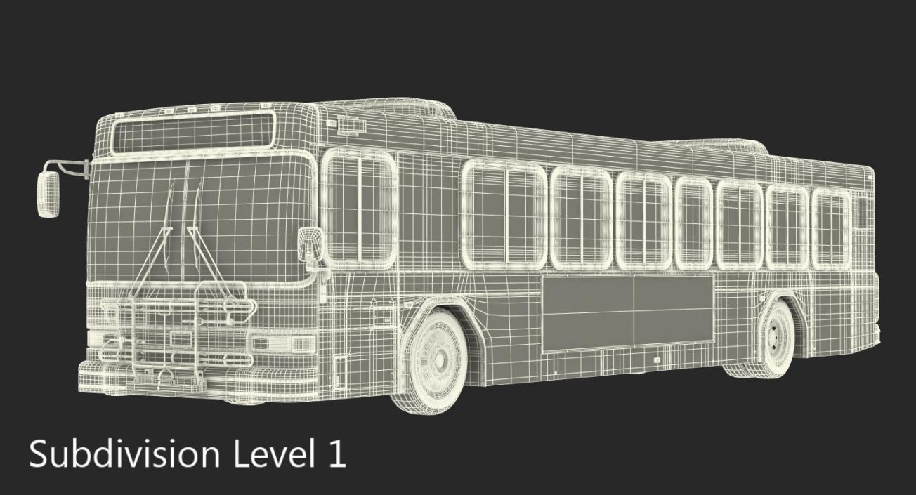 Gillig Low Floor Bus Rigged 3D