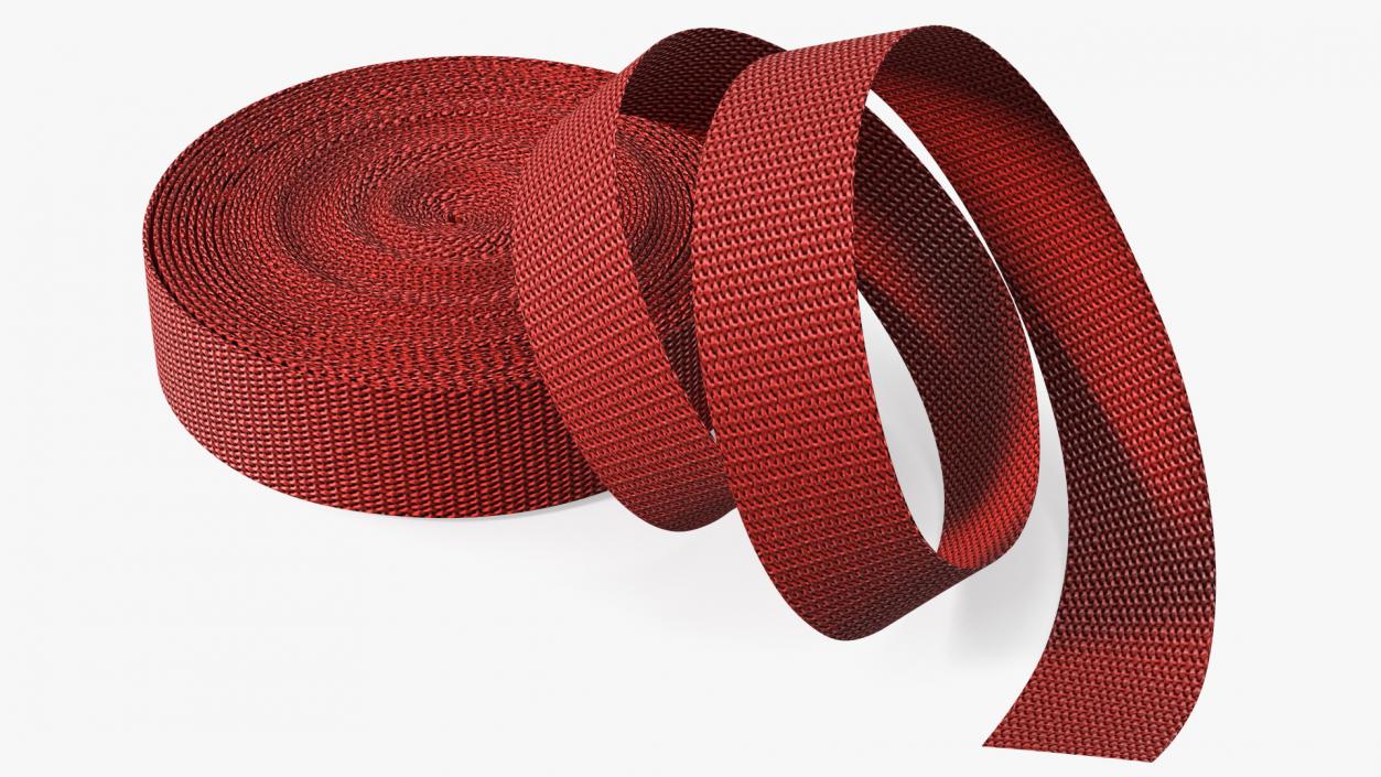 3D model Heavy Duty Belt Strap Red