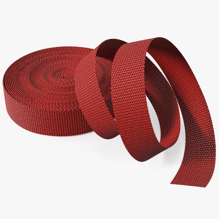 3D model Heavy Duty Belt Strap Red