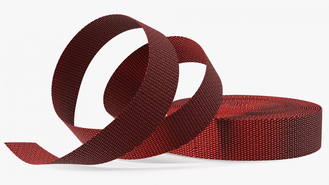 3D model Heavy Duty Belt Strap Red