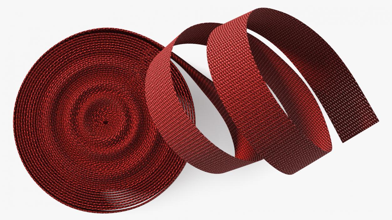 3D model Heavy Duty Belt Strap Red