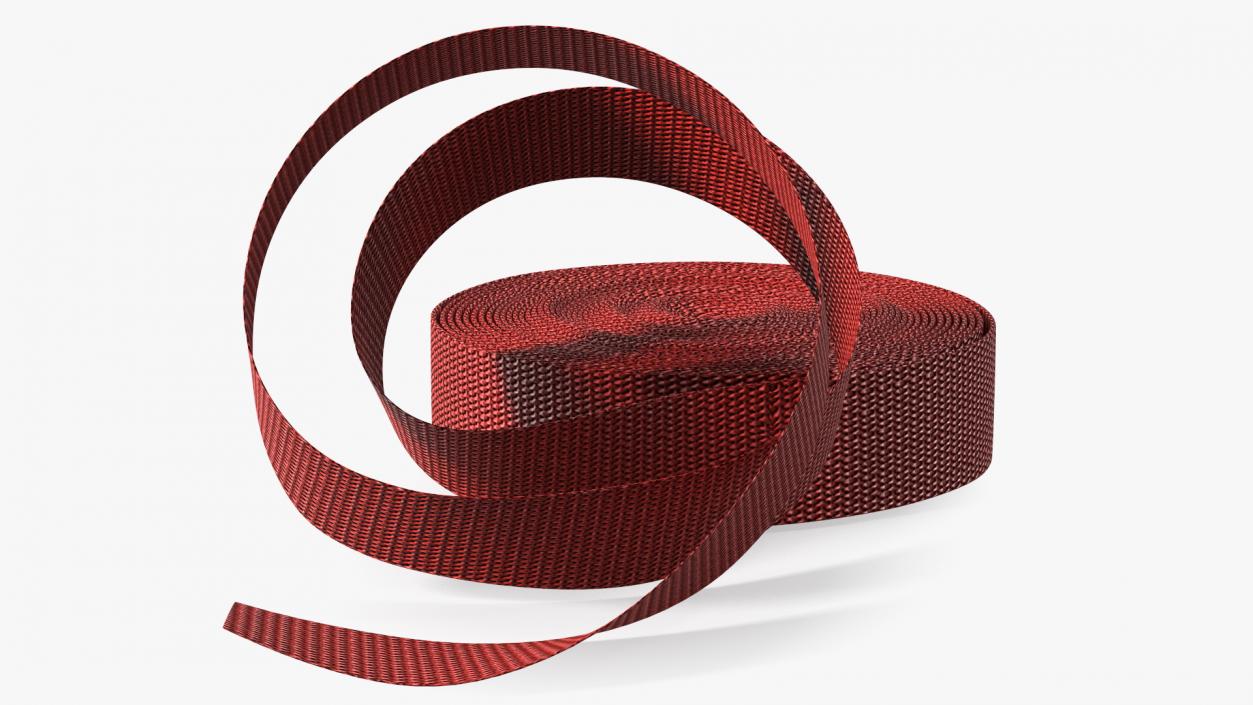 3D model Heavy Duty Belt Strap Red