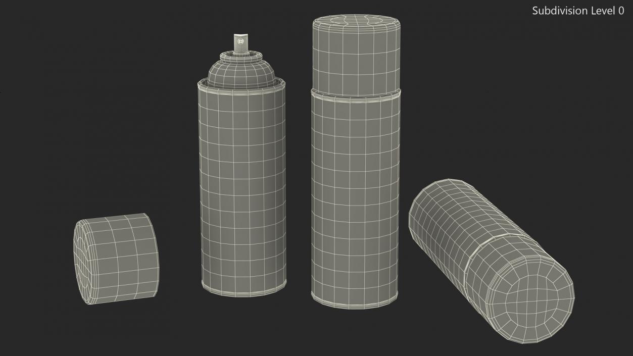 Recycling Aerosol Cans Monochrome Set 3D