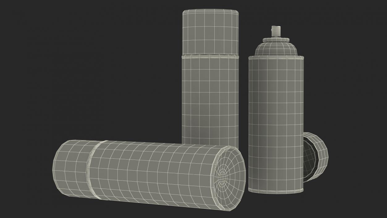 Recycling Aerosol Cans Monochrome Set 3D