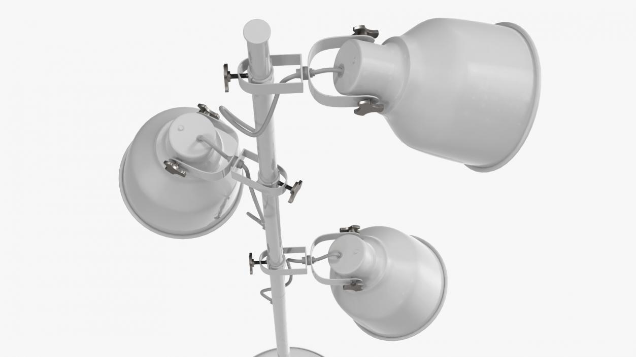 Modern Three-Point Floor Lamp 3D model