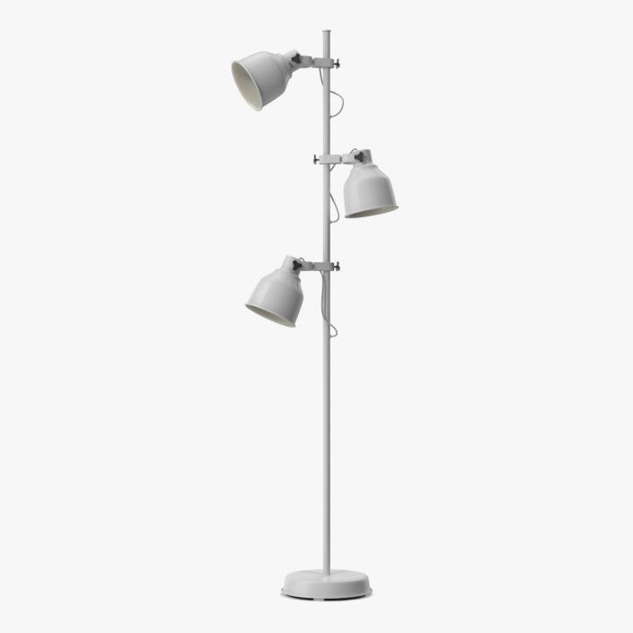 Modern Three-Point Floor Lamp 3D model