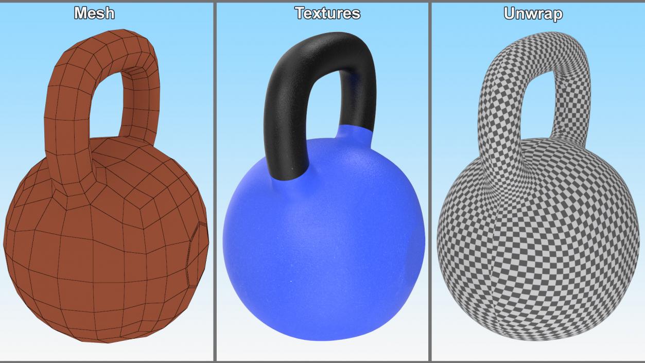 3D model Cast Iron Kettlebell