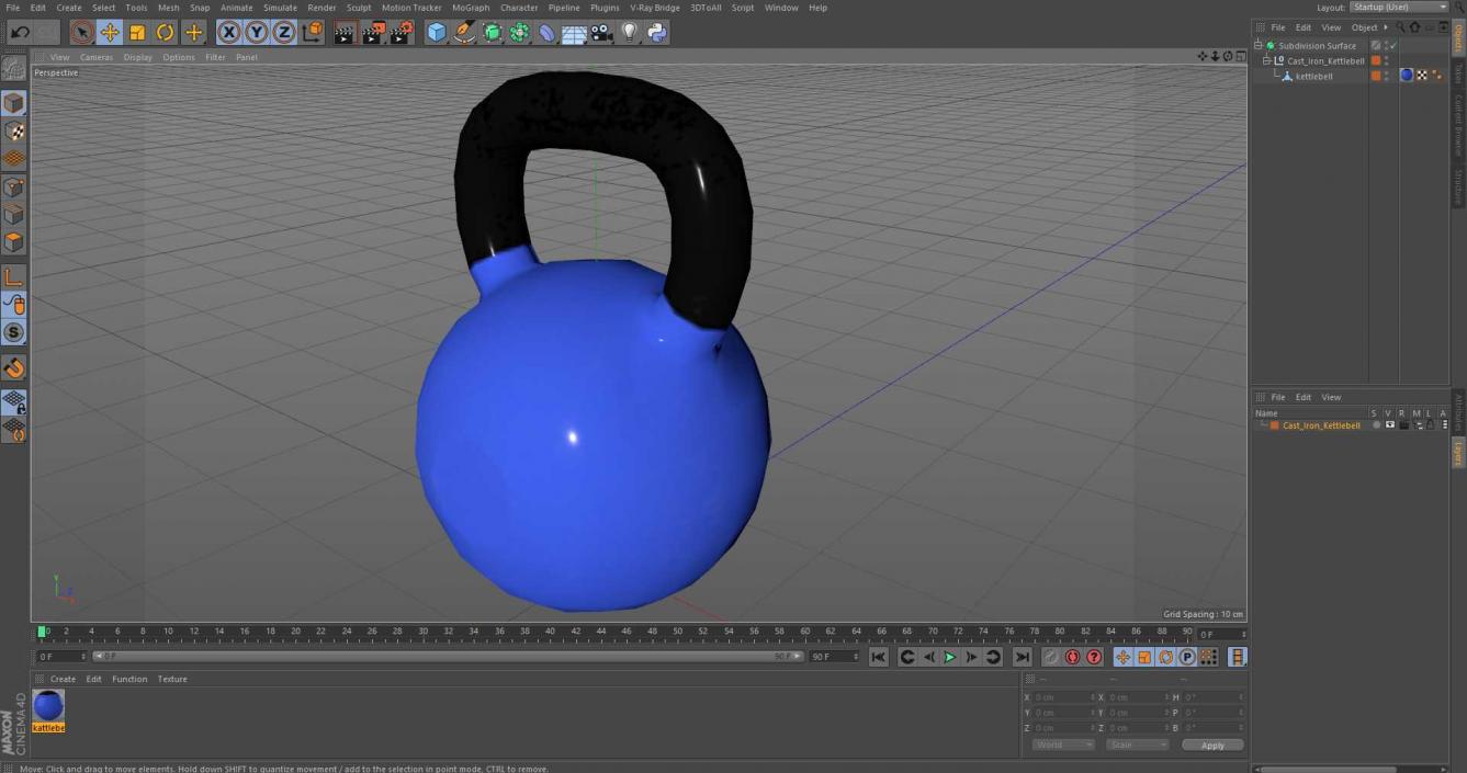 3D model Cast Iron Kettlebell