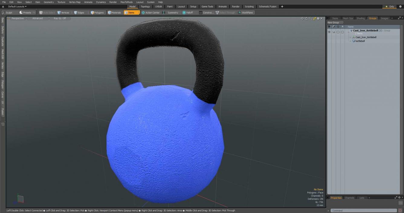 3D model Cast Iron Kettlebell