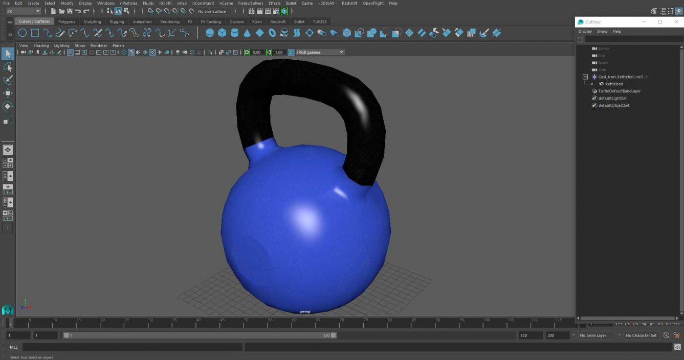 3D model Cast Iron Kettlebell