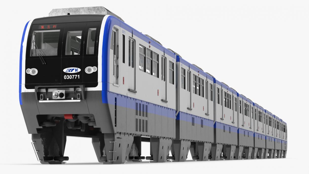 Chongqing Monorail Train 3D model