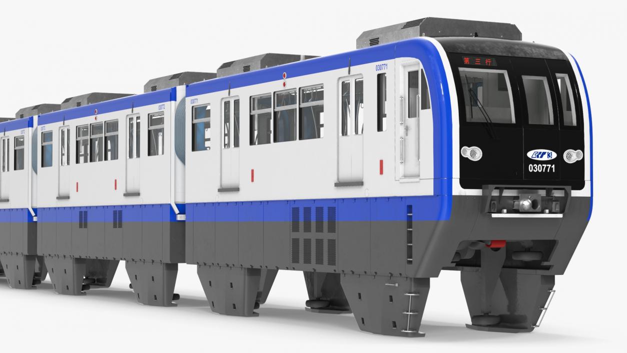 Chongqing Monorail Train 3D model