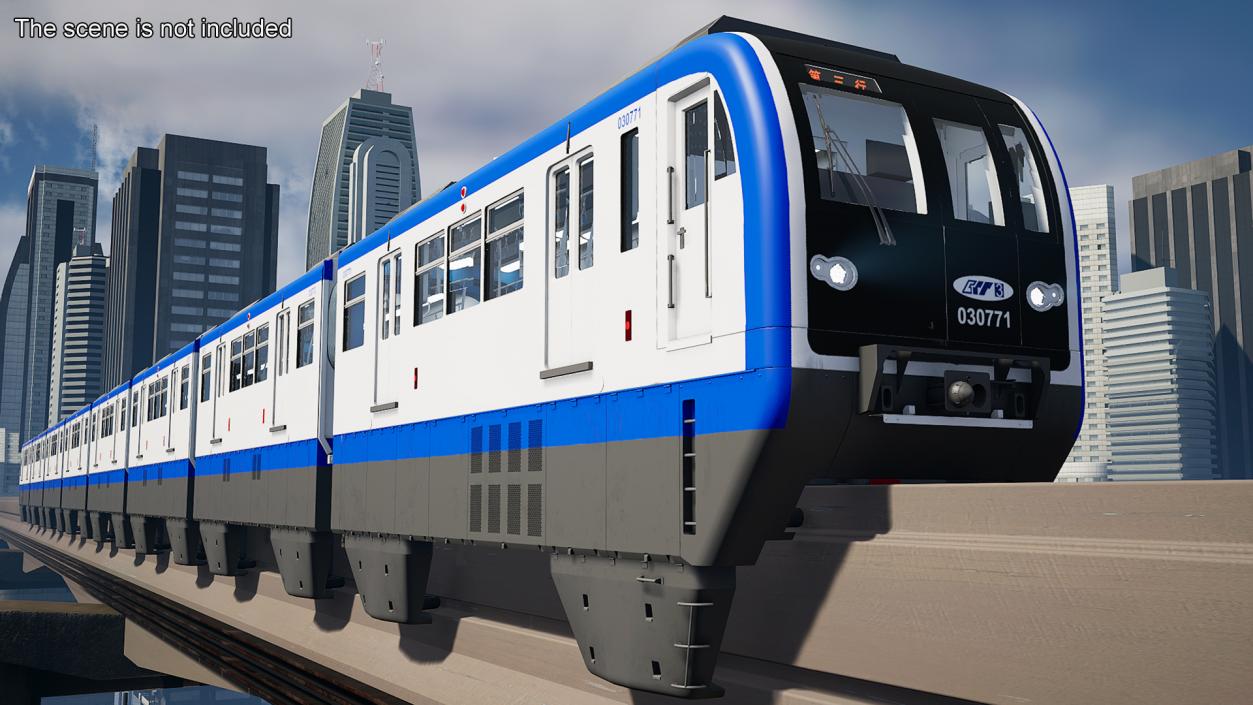 Chongqing Monorail Train 3D model