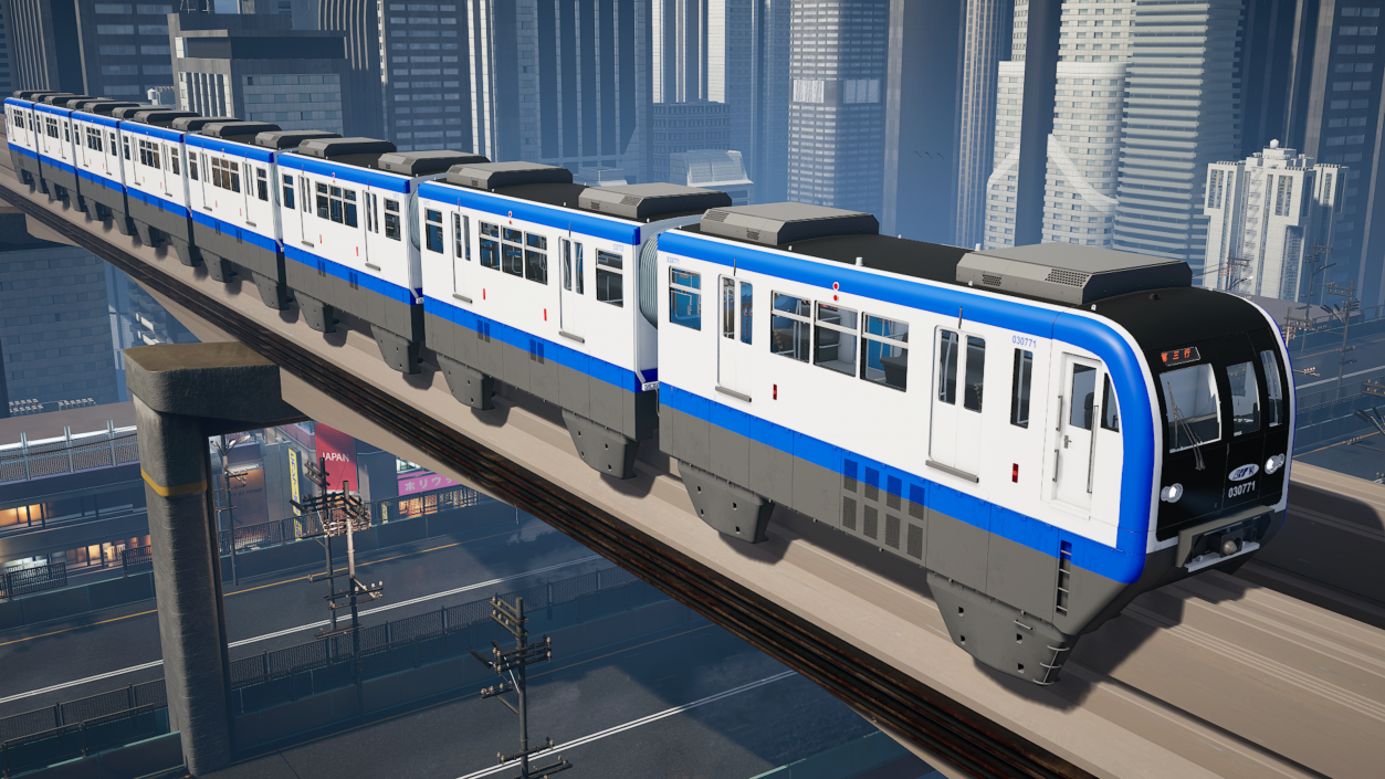 Chongqing Monorail Train 3D model