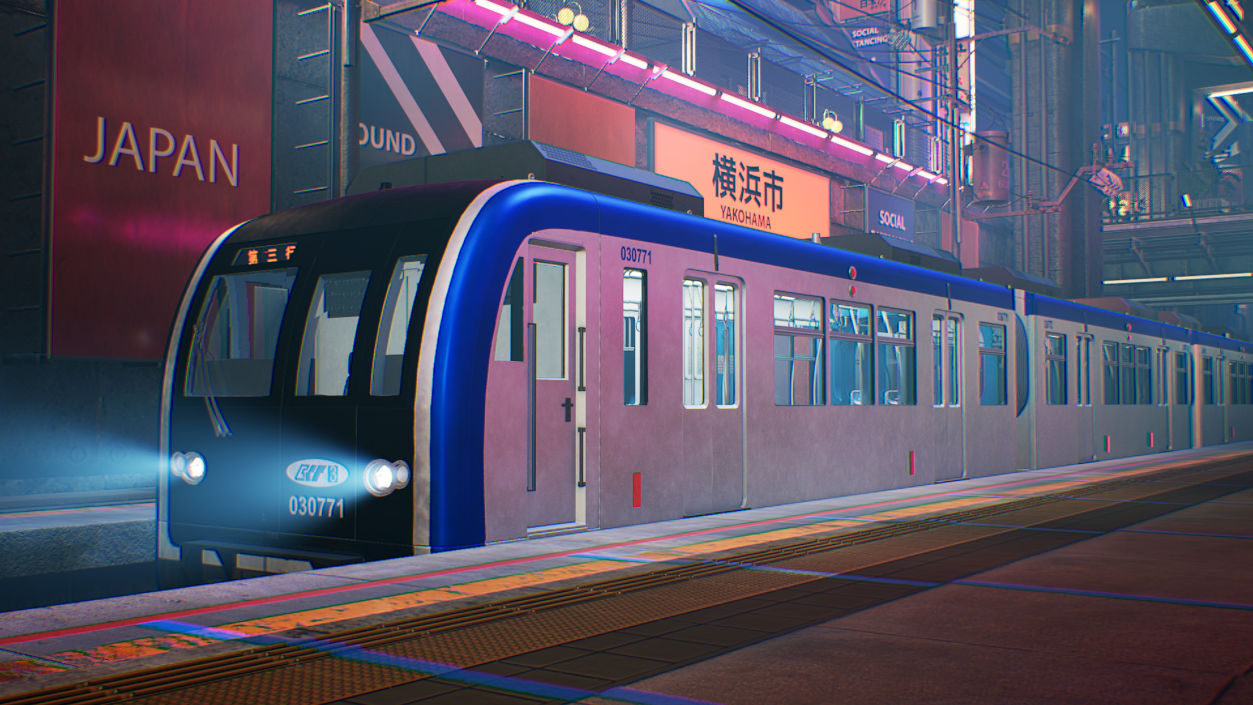 Chongqing Monorail Train 3D model