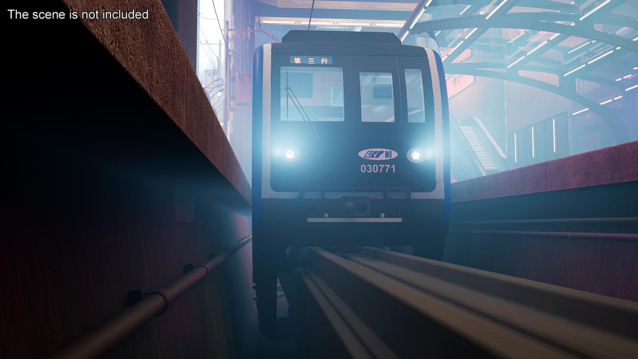 Chongqing Monorail Train 3D model