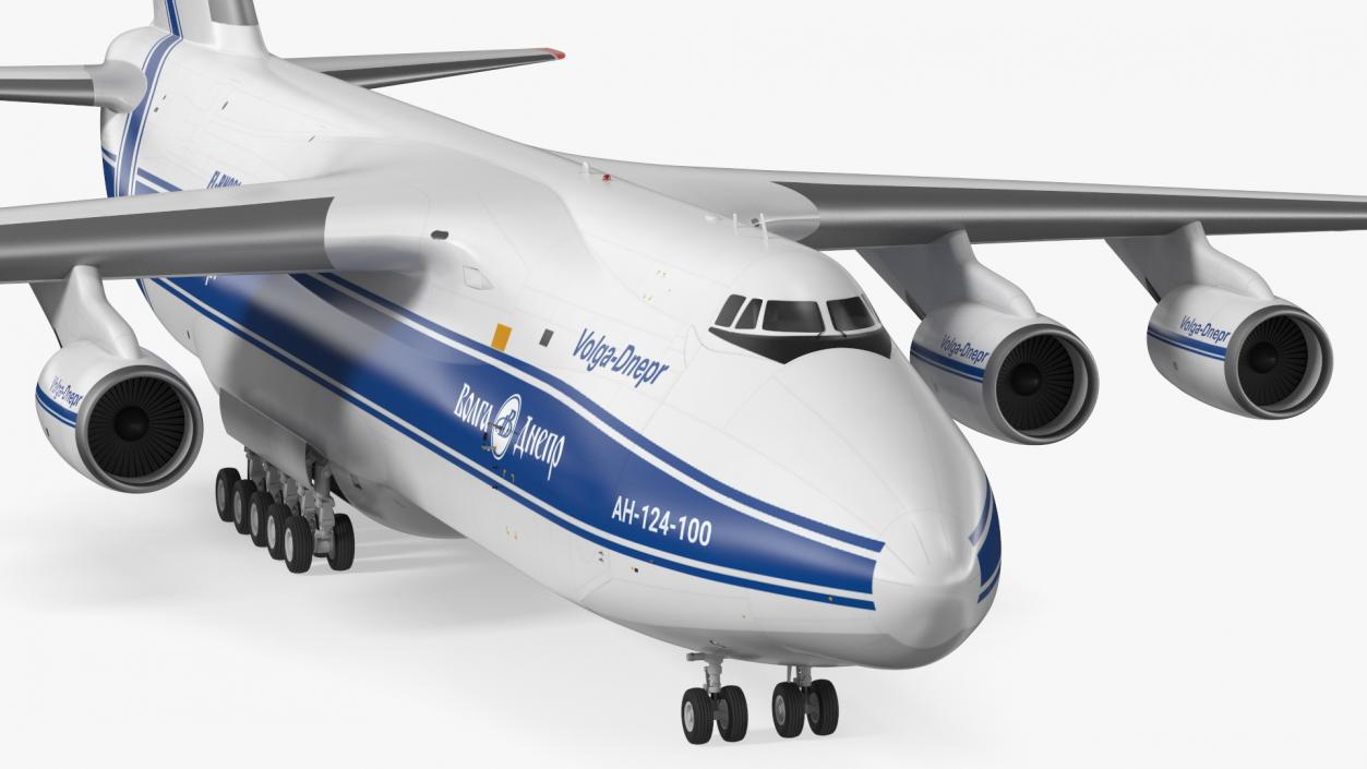 3D Antonov An124 Ruslan Aircraft Volga Dnepr