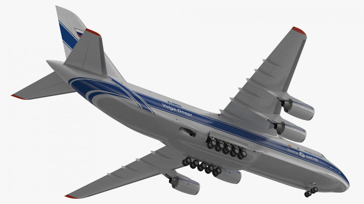 3D Antonov An124 Ruslan Aircraft Volga Dnepr