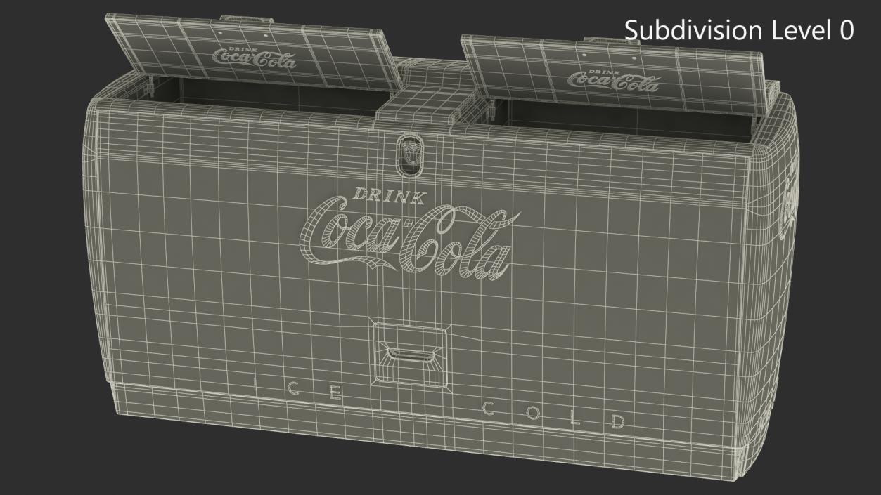 3D model Double Cooler with Coca Cola Inside