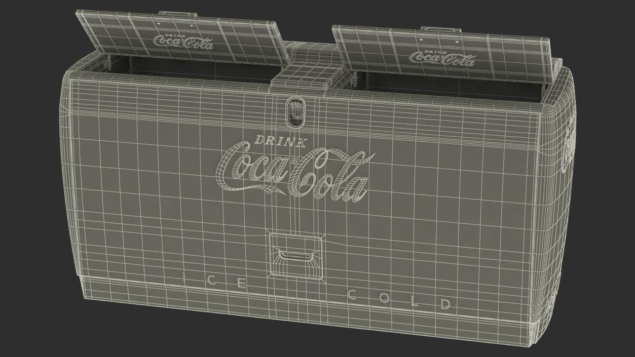 3D model Double Cooler with Coca Cola Inside