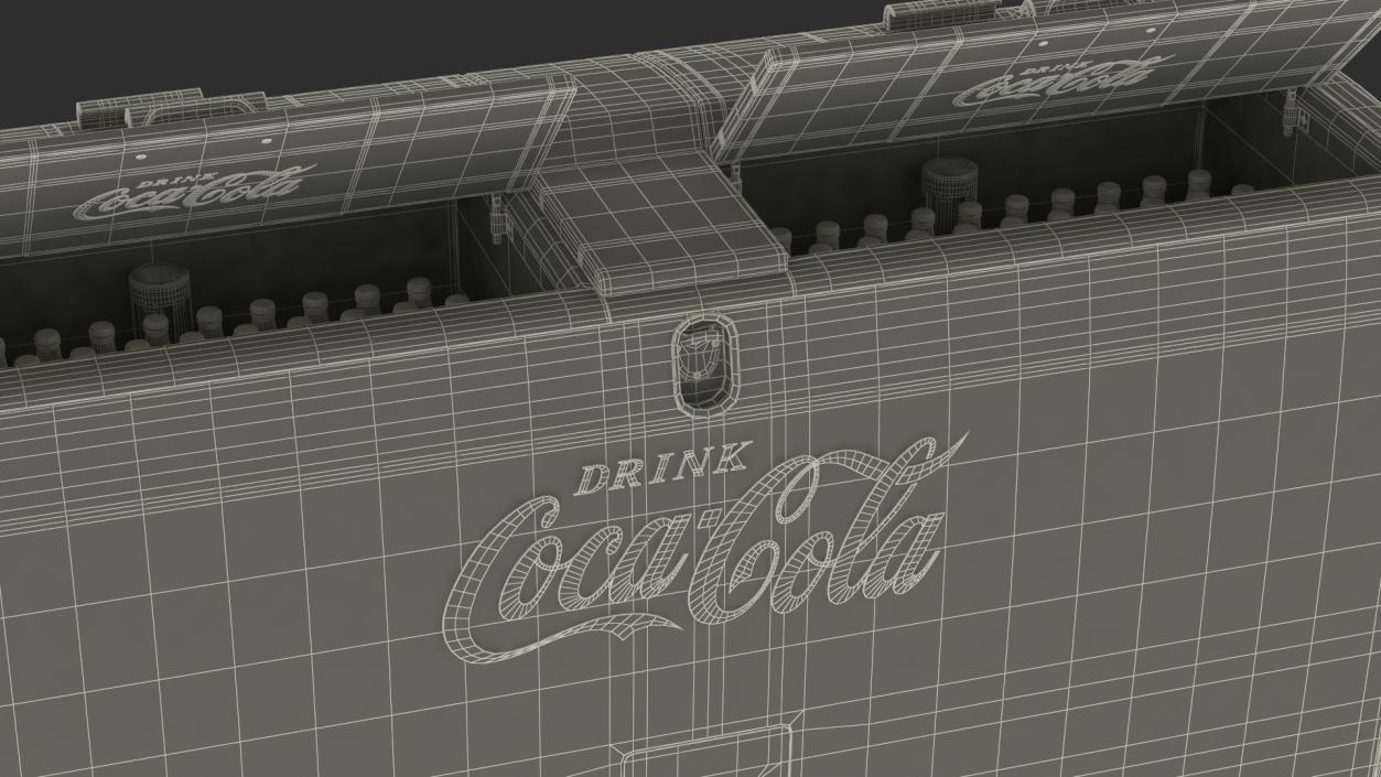 3D model Double Cooler with Coca Cola Inside