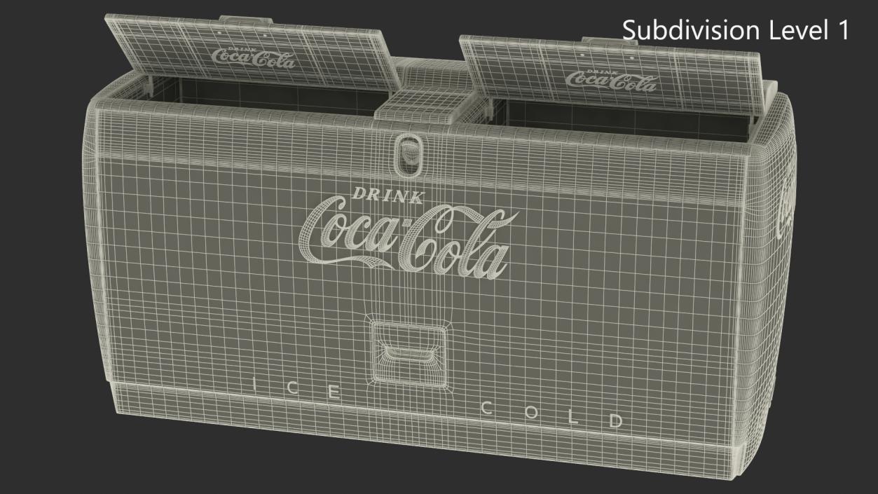 3D model Double Cooler with Coca Cola Inside