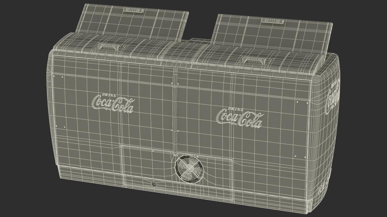 3D model Double Cooler with Coca Cola Inside