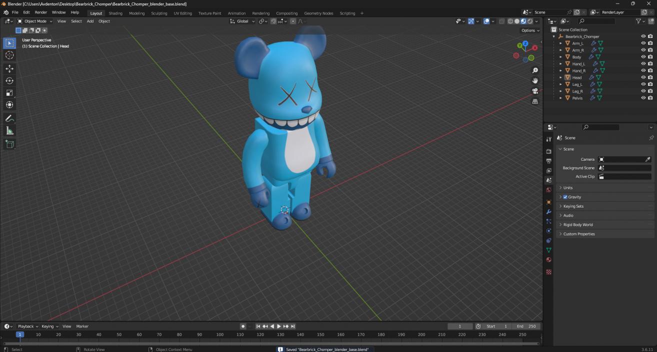 Bearbrick Chomper 3D