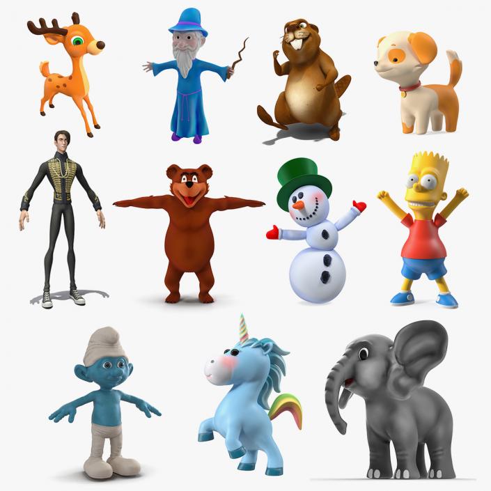 Cartoon Characters Collection 11 3D